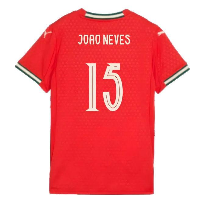 2025-2026 Portugal Home Shirt (Ladies) (Joao Neves 15)