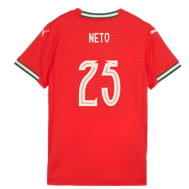 2025-2026 Portugal Home Shirt (Ladies) (Neto 25)
