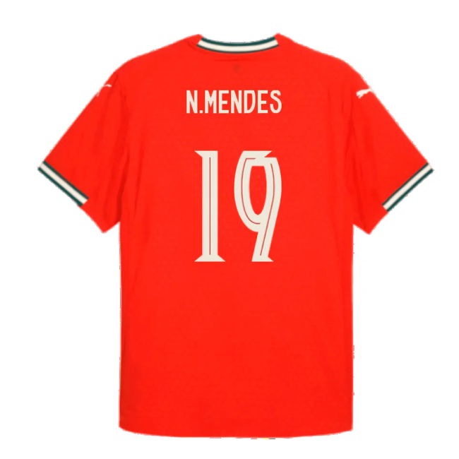2025-2026 Portugal Home Shirt (N.Mendes 19)