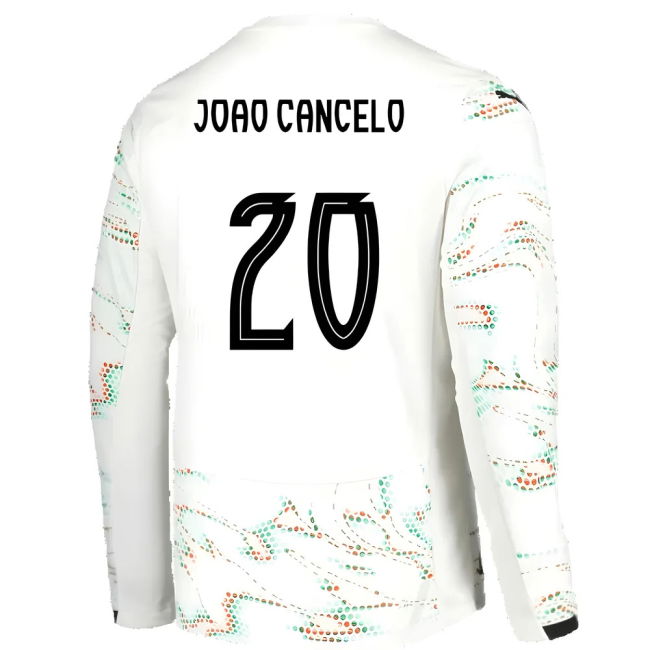 2025-2026 Portugal Long Sleeve Away Shirt (Joao Cancelo 20)
