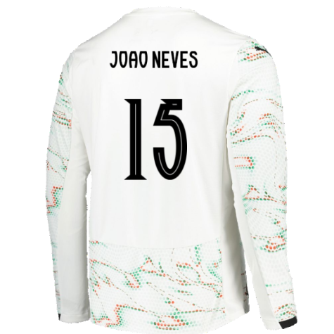 2025-2026 Portugal Long Sleeve Away Shirt (Joao Neves 15)
