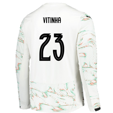2025-2026 Portugal Long Sleeve Away Shirt (Vitinha 23)