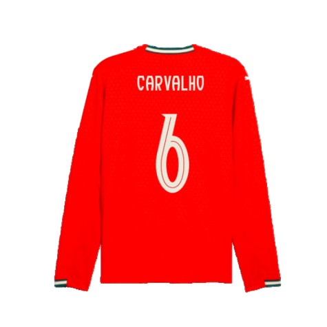 2025-2026 Portugal Long Sleeve Home Shirt (Carvalho 6)