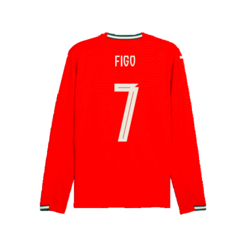 2025-2026 Portugal Long Sleeve Home Shirt (Figo 7)