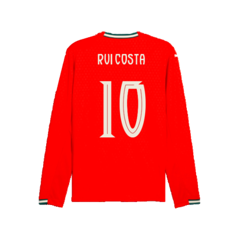 2025-2026 Portugal Long Sleeve Home Shirt (Rui Costa 10)