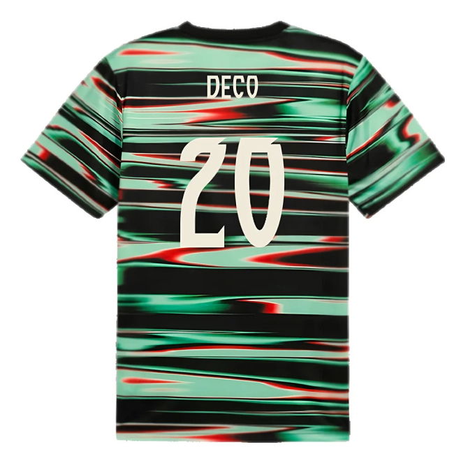 2025-2026 Portugal Prematch SS Jersey (Black) (Deco 20)