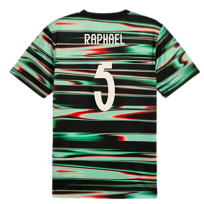 2025-2026 Portugal Prematch SS Jersey (Black) (Raphael 5)