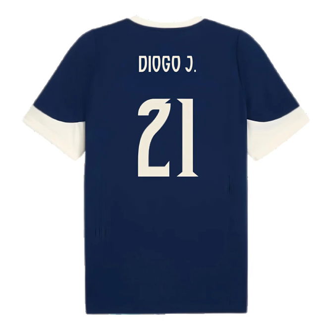 2025-2026 Portugal Training Jersey (Persian Blue) (Diogo J. 21)