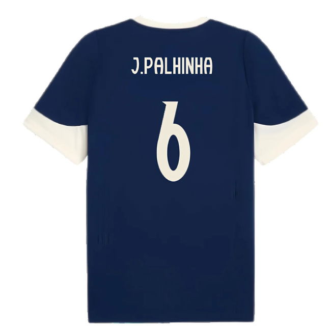 2025-2026 Portugal Training Jersey (Persian Blue) (J.Palhinha 6)