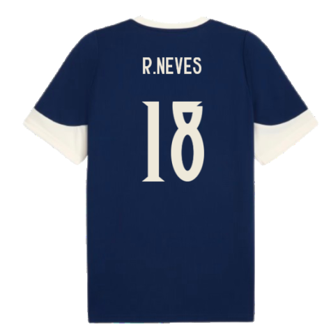 2025-2026 Portugal Training Jersey (Persian Blue) (R.Neves 18)