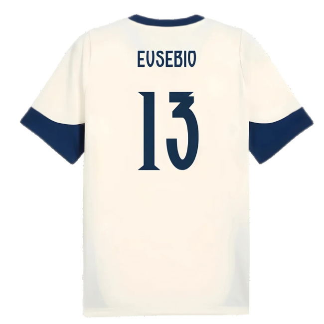 2025-2026 Portugal Training Jersey (Sugared Almond) (Eusebio 13)
