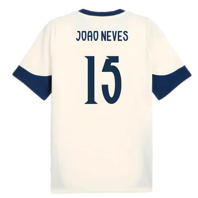 2025-2026 Portugal Training Jersey (Sugared Almond) (Joao Neves 15)