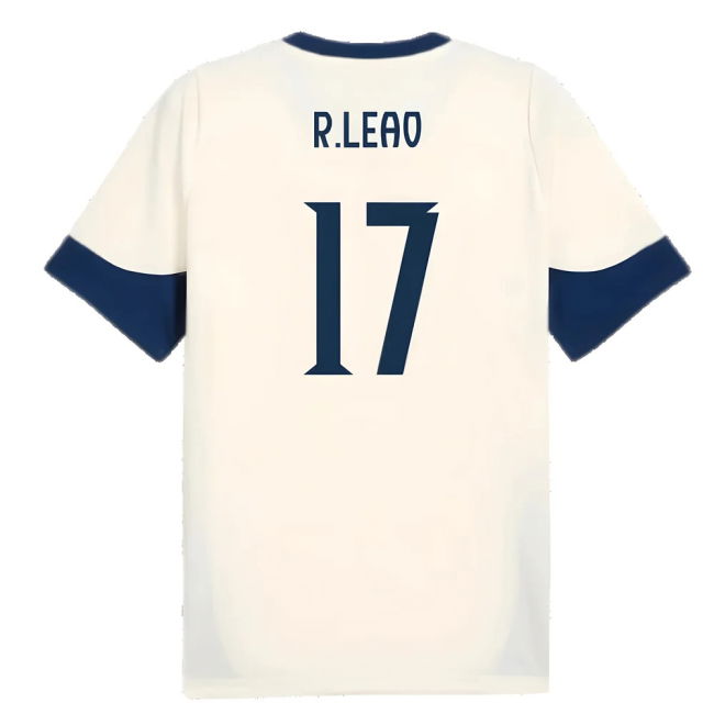2025-2026 Portugal Training Jersey (Sugared Almond) (R.Leao 17)