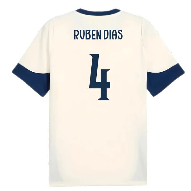 2025-2026 Portugal Training Jersey (Sugared Almond) (Ruben Dias 4)