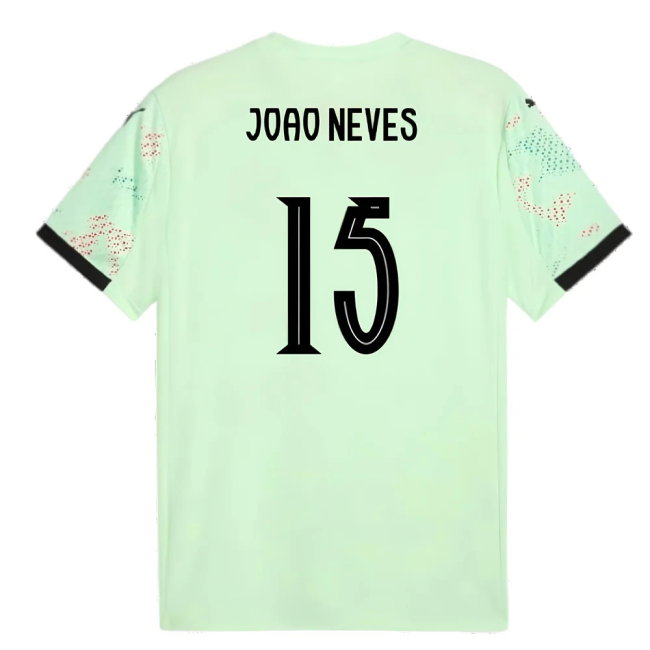 2025-2026 Portugal Womens Team Away Shirt (Unisex) (Joao Neves 15)