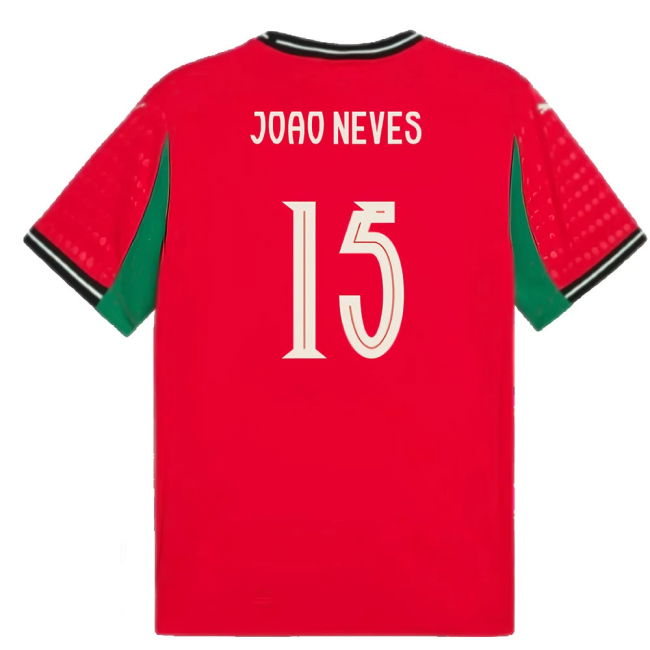 2025-2026 Portugal Womens Team Home Shirt (Unisex) (Joao Neves 15)