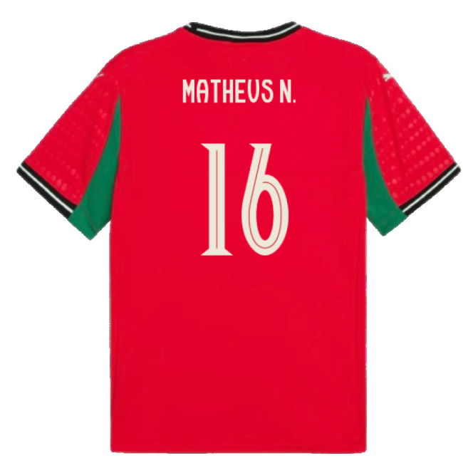 2025-2026 Portugal Womens Team Home Shirt (Unisex) (Matheus N. 16)