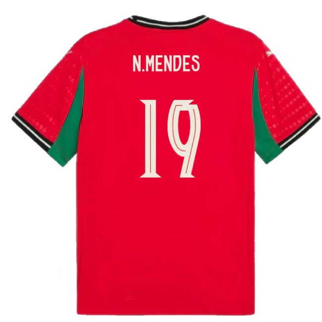 2025-2026 Portugal Womens Team Home Shirt (Unisex) (N.Mendes 19)