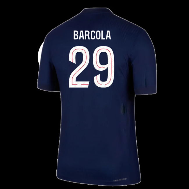 2025-2026 PSG Home Dri-Fit ADV Authentic Shirt (Barcola 29)