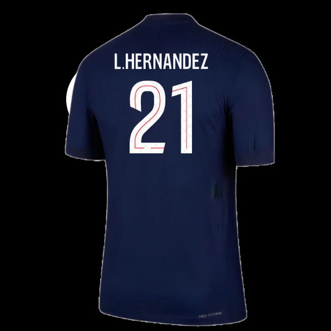 2025-2026 PSG Home Dri-Fit ADV Authentic Shirt (L.Hernandez 21)