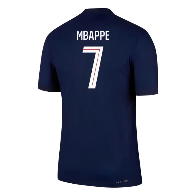 2025-2026 PSG Home Dri-Fit ADV Authentic Shirt (Mbappe 7)
