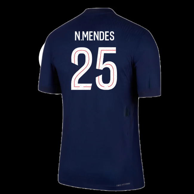 2025-2026 PSG Home Dri-Fit ADV Authentic Shirt (N.Mendes 25)