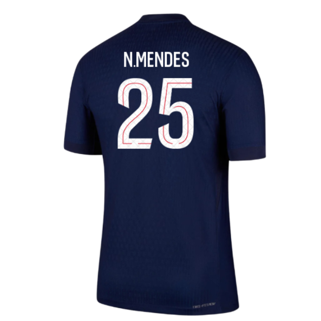 2025-2026 PSG Home Dri-Fit ADV Authentic Shirt (N.Mendes 25)