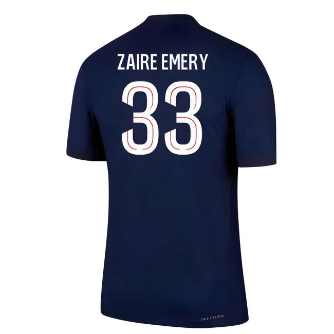 2025-2026 PSG Home Dri-Fit ADV Authentic Shirt (Zaire Emery 33)