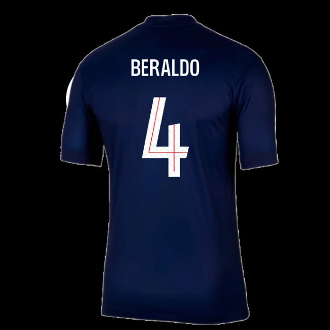 2025-2026 PSG Paris Saint Germain Home Shirt (Beraldo 4)