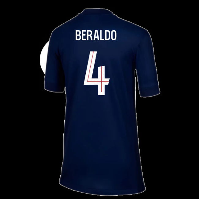 2025-2026 PSG Paris Saint Germain Home Shirt (Kids) (Beraldo 4)