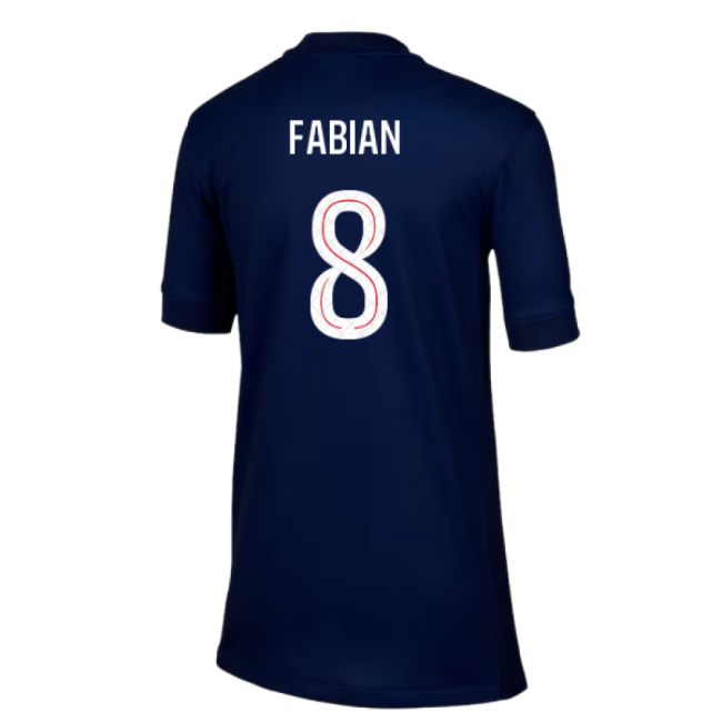 2025-2026 PSG Paris Saint Germain Home Shirt (Kids) (Fabian 8)