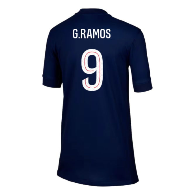 2025-2026 PSG Paris Saint Germain Home Shirt (Kids) (G.Ramos 9)