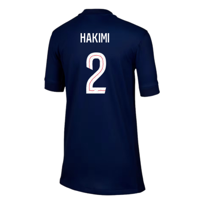 2025-2026 PSG Paris Saint Germain Home Shirt (Kids) (Hakimi 2)