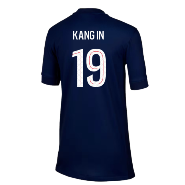 2025-2026 PSG Paris Saint Germain Home Shirt (Kids) (Kang In 19)