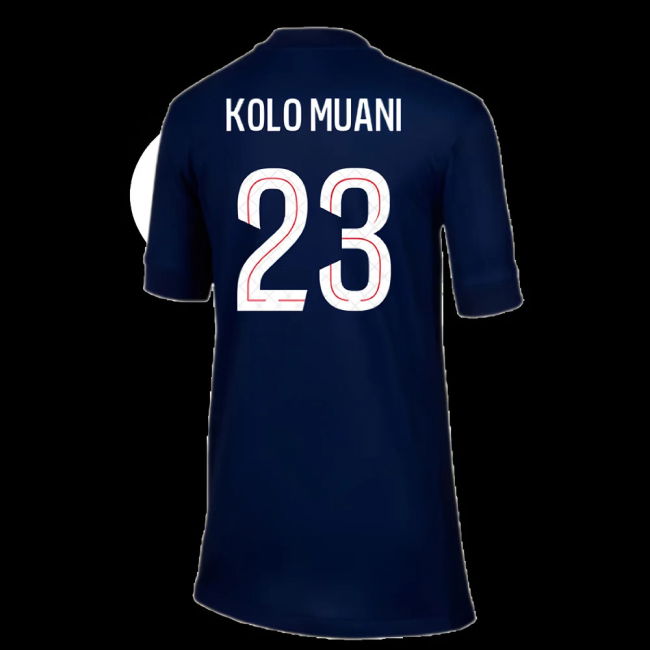 2025-2026 PSG Paris Saint Germain Home Shirt (Kids) (Kolo Muani 23)