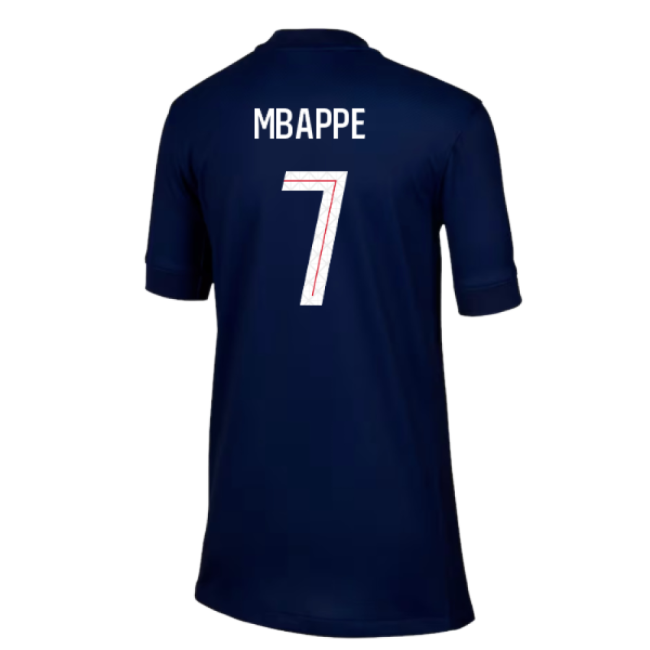 2025-2026 PSG Paris Saint Germain Home Shirt (Kids) (Mbappe 7)