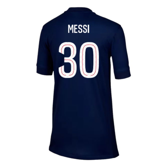 2025-2026 PSG Paris Saint Germain Home Shirt (Kids) (Messi 30)