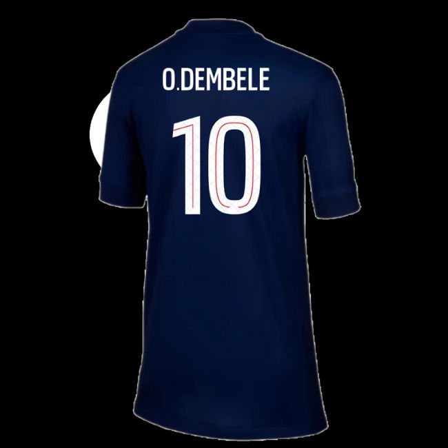 2025-2026 PSG Paris Saint Germain Home Shirt (Kids) (O.Dembele 10)