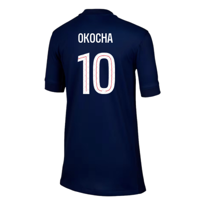 2025-2026 PSG Paris Saint Germain Home Shirt (Kids) (Okocha 10)