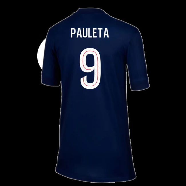 2025-2026 PSG Paris Saint Germain Home Shirt (Kids) (Pauleta 9)