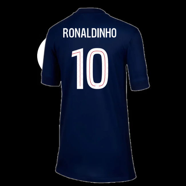 2025-2026 PSG Paris Saint Germain Home Shirt (Kids) (Ronaldinho 10)