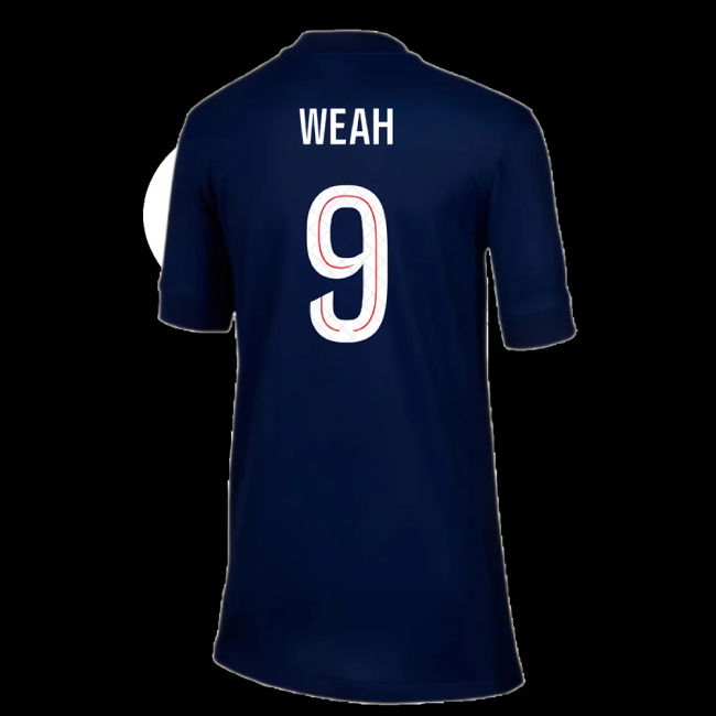 2025-2026 PSG Paris Saint Germain Home Shirt (Kids) (Weah 9)