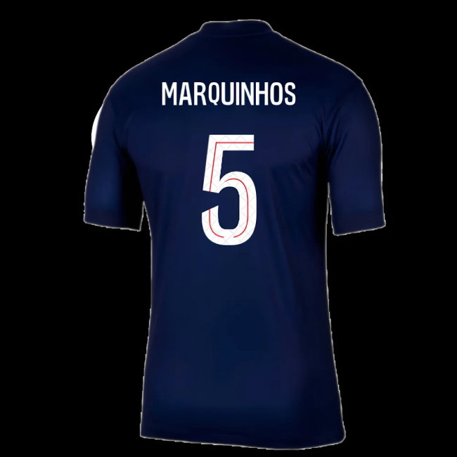 2025-2026 PSG Paris Saint Germain Home Shirt (Marquinhos 5)