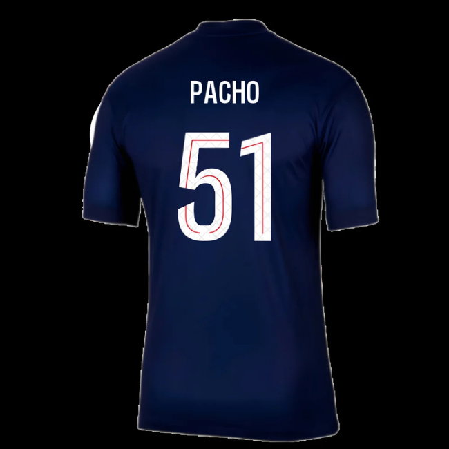 2025-2026 PSG Paris Saint Germain Home Shirt (Pacho 51)
