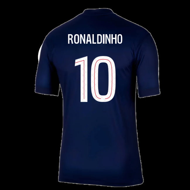 2025-2026 PSG Paris Saint Germain Home Shirt (Ronaldinho 10)