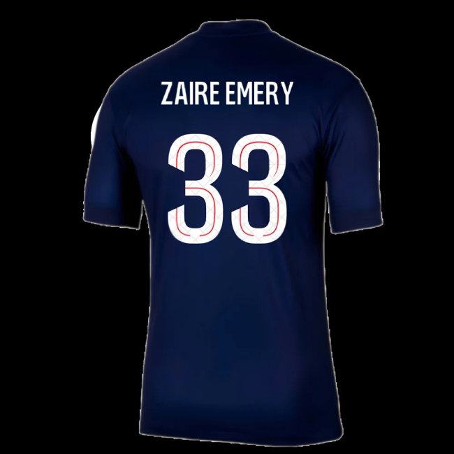 2025-2026 PSG Paris Saint Germain Home Shirt (Zaire Emery 33)