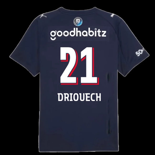 2025-2026 PSV Eindhoven Away Shirt (Driouech 21)