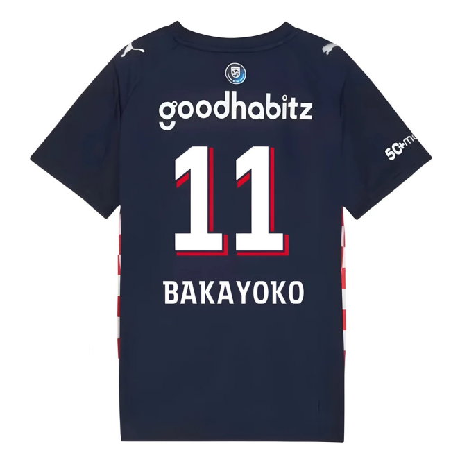 2025-2026 PSV Eindhoven Away Shirt (Kids) (Bakayoko 11)