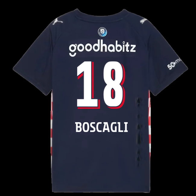 2025-2026 PSV Eindhoven Away Shirt (Kids) (Boscagli 18)