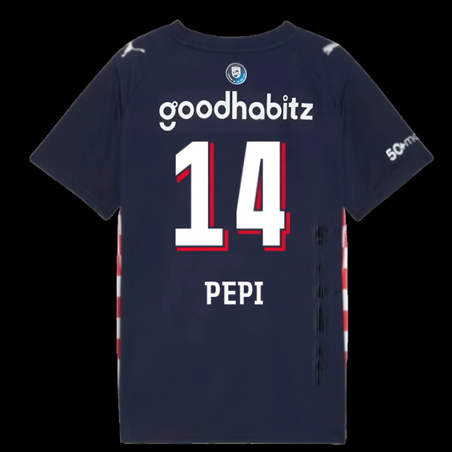 2025-2026 PSV Eindhoven Away Shirt (Kids) (Pepi 14)